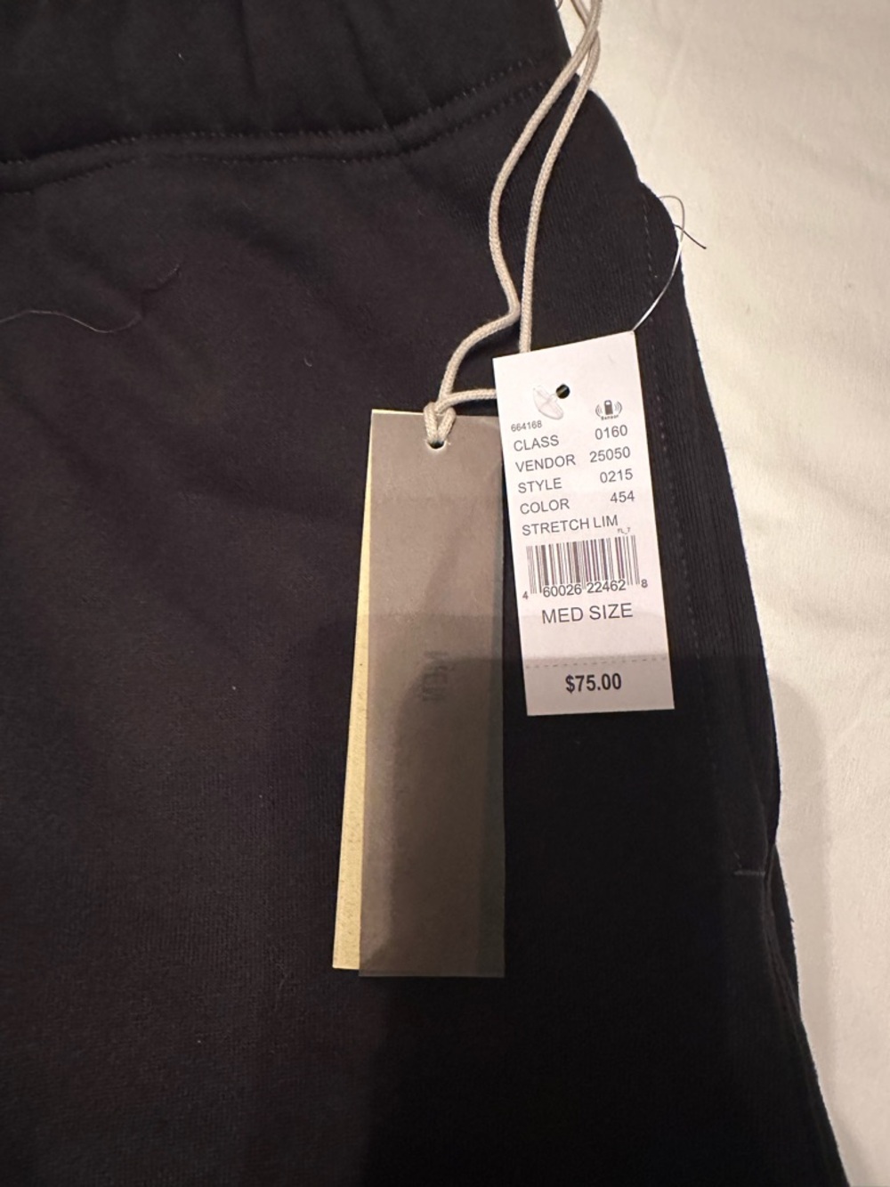 Essentials Black Athletic Drawstring Shorts - Picture 4 of 6